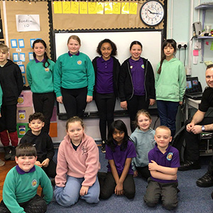 children having advice for Internet Safety Day